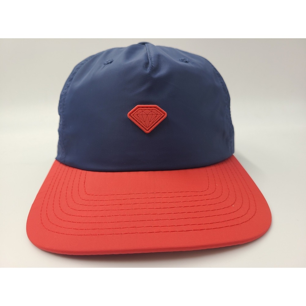 Diamond Supply Co Company Nylon Snap Adjustable Hat Cap Skate Men Women Blue Red - Picture 2 of 12